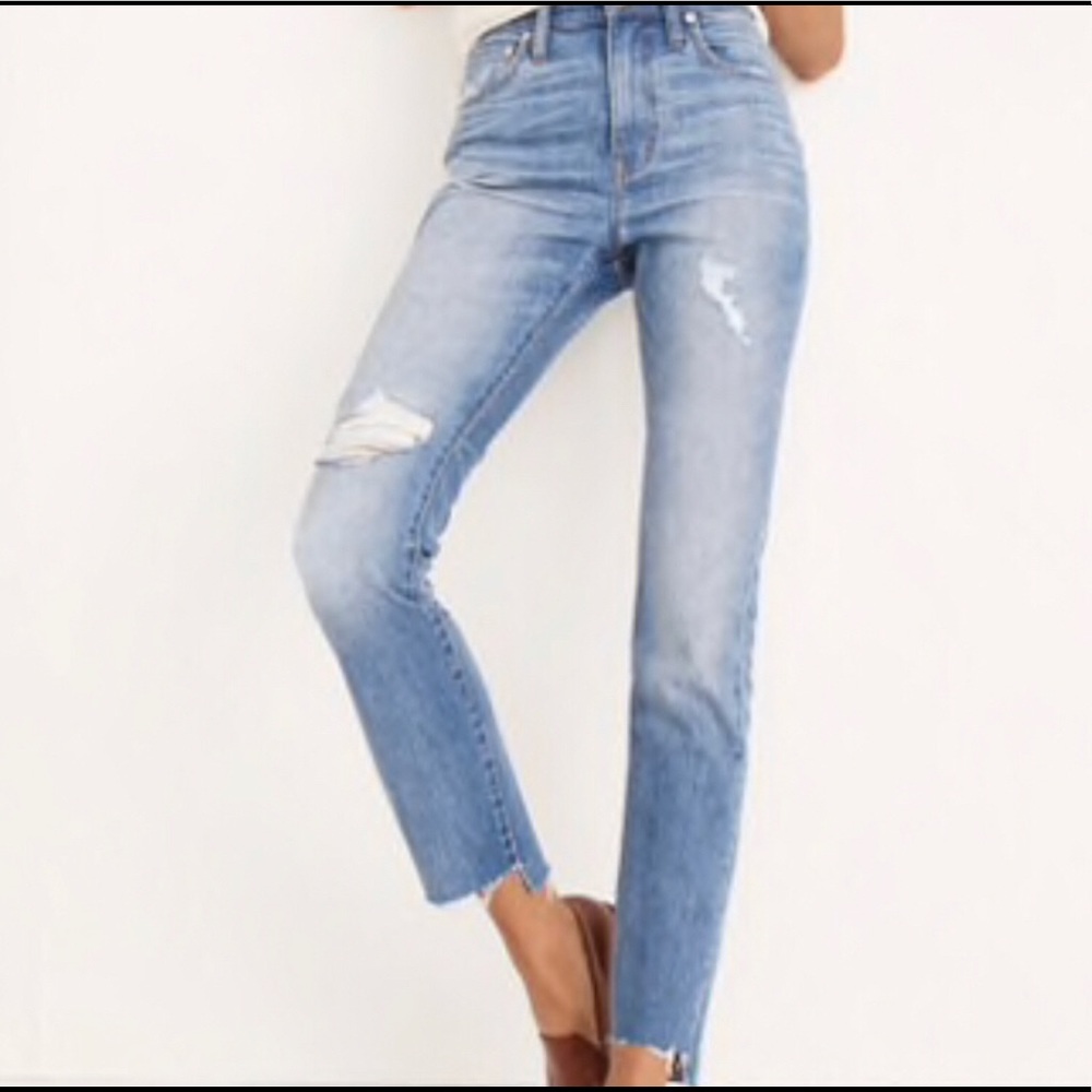 Madewell High Rise Slim Boyfriend Jeans